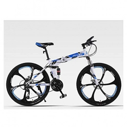 KXDLR Bicicleta KXDLR MTB Alta De Acero Al Carbono De 26 Pulgadas MTB 24 Velocidad Off-Road Velocidad Montaña De Adulto Hombres Y Mujeres De Bicicletas, Azul