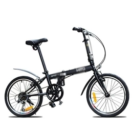 LANAZU Bicicleta LANAZU Bicicleta para Hombre, Bicicleta de montaña Plegable de 6 velocidades con Marco de Acero al Carbono, Bicicleta de Descenso para Deportes al Aire Libre, Adecuada para Transporte