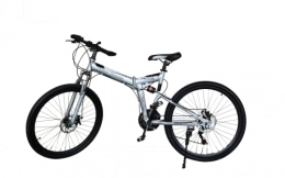 LAZY SPORTS Plegables LAZY SPORTS Bicicleta Montaña Plegable con Aluminio Reforzado Ligero (Plata)