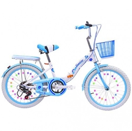 LCYFBE Bicicleta LCYFBE Bicicleta para niños de Partir de 8 años para niños Bicicleta Plegable Bicicleta Plegable Bicicleta Plegable con Soporte para Bicicleta y asa Ajustable