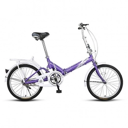 LI SHI XIANG SHOP Bicicleta LI SHI XIANG SHOP Bicicleta Plegable de Bicicleta para Adultos con Mini Bicicleta de 20 Pulgadas (Color : Purple)