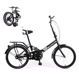 LJYY Plegables LJYY Bicicleta Plegable portátil para Estudiantes Adultos, Bicicleta Plegable portátil de 20 Pulgadas Bicicleta de Velocidad Plegable Ligera, Bicicleta de Ciudad Plegable para Mujeres y Hombres,