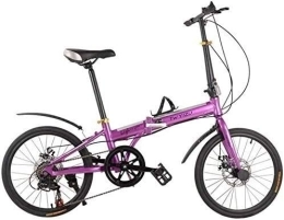 Longteng Bicicletas Infantiles Aleación De Aluminio Plegable del Coche De 7 Velocidades, Frenos De Disco De Bicicletas Plegables Bicicletas Juventud Bici del Deporte De Bicicleta De Ocio