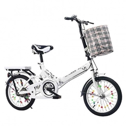 LPsweet Bicicleta LPsweet Bicicleta Plegable Unisex, Fcil De Instalar Bicicleta De Ciudad Plegable De Aleacin Ligera Ideal para Viajar En La Ciudad Y Viajar para Adultos Hombres Y Mujeres Estudiantes, 20inches