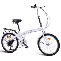 LQ&XL Plegables LQ&XL Bicicleta Plegable, 20 Pulgadas Bicicleta Juvenil, Bicicleta Adulto, Bici para Hombre y Mujerc, 7 Velocidades Velocidad Variable Bicicleta