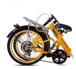 LQ&XL Bicicleta LQ&XL20 Pulgadas Plegable De Aluminio Bicicleta De Paseo Mujer Bici Plegable Adulto Ligera Unisex Folding Bike Manillar Y Sillin Confort Ajustables, Velocidad única, Capacidad 110kg / A