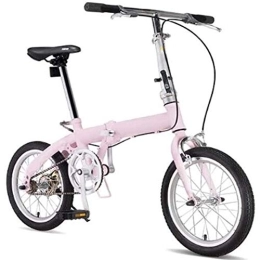 LVTFCO Plegables LVTFCO Bicicleta ligera de ciudad, bicicleta plegable para adultos, ruedas de 15 pulgadas, marco de aluminio con asiento de manillar ajustable, frenos de una sola velocidad, tipo V