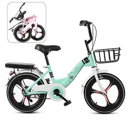 LVTFCO Bicicleta LVTFCO Bicicleta plegable de 16 pulgadas BMX, Bicicletas de montaña para niños, marco de acero plegable para niños MTB, bicicleta de niños y niñas