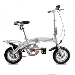 MASLEID Bicicleta MASLEID 12 Pulgadas Bicicleta de aleación de Aluminio Plegable de Frenos de Doble Disco Adulto Niño Mini Bike