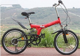 MASLEID Plegables MASLEID 20 Pulgadas Ultra-Ligero Plegable Bicicleta de montaña en Bicicleta, Red
