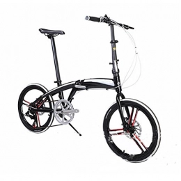 MASLEID Bicicleta MASLEID aleación de Aluminio Bicicleta Plegable de 7 velocidades de 20 Pulgadas