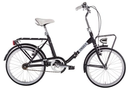 MBM Bicicleta MBM - Bicicleta Plegable Unisex para Adulto, modelo ANGELA, Unisex adulto, 330 / 18, Nero A01, 20" (50, 8 cm)