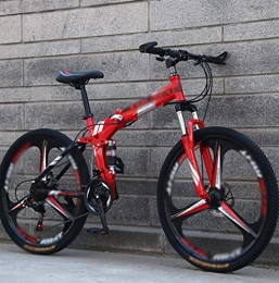 Llpeng Bicicleta MTB plegable for adultos, 24" de velocidad variable bicicleta de montaña, Doble amortiguadora de golpes Estudiante MTB Racing, carretera / Piso Planta obra universal / Bicicletas, rápidamente plegable