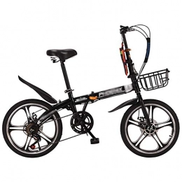 N / A Plegables N / A HAIZHEN -Bicicleta Plegable, Bicicleta De Montaña De Ruedas De 16 Pulgadas, Bicicleta Ligera De Aluminio De 7 Velocidades para Jóvenes Adultos