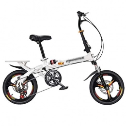 N / A Bicicleta N / A HAIZHEN -Bicicleta Plegable para Adultos / Jóvenes, Bicicleta De Ocio De Doble Freno De Disco De La Ciudad, para Personas De Altura 120-170cm