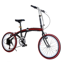 PLLXY Bicicleta PLLXY Bicicleta Plegable para Urban Riding Desplazamientos, 20" Bicicleta Plegable Cambio De 7 Velocidades, Mini Compacto Bicicleta De La Ciudad para Hombres Mujeres A 20in