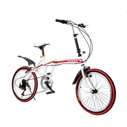 PLLXY Plegables PLLXY Bicicleta Plegable para Urban Riding Desplazamientos, 20" Bicicleta Plegable Cambio De 7 Velocidades, Mini Compacto Bicicleta De La Ciudad para Hombres Mujeres B 20in