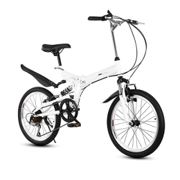 POKENE Plegables POKENE 20INCH Alta Bicicleta Plegable de Acero al Carbono para Hombres y Mujeres, Bicicleta Plegable para Adultos, Peso Ligero, absorción de Choque Dual
