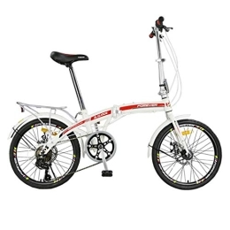 QWASZ Plegables QWASZ Bicicleta de Velocidad Plegable de 20 Pulgadas - Bicicleta Plegable para Estudiantes para Hombres y Mujeres Bicicleta de Velocidad Plegable / Bicicleta de Velocidad Variable / Bicicleta de Acero de