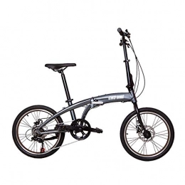 QYCloud Bicicleta QYCloud Bicicleta Plegable, Bicicleta Plegable de Velocidad Variable, aleación de Aluminio de 20 Pulgadas, Bicicleta de Movilidad Ultraligera portátil para Estudiantes Adultos Masculinos y Femeninos