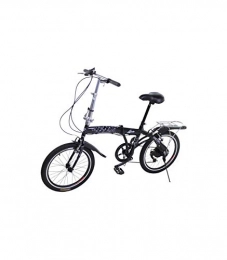 Riscko Plegables Riscko Bicicleta Plegable Metric Negra con 6 Velocidades Manillar y Sillín Ajustables