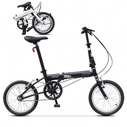 ROYWY Bicicleta ROYWY MTB Bici para Adulto, 16 Pulgadas Bicicleta de Montaña Plegable, Bicicleta Juvenil, Bicicleta Unisex / Negro