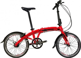 RYMEBIKES Bicicleta Rymebikes City Bicicleta Plegable, Unisex Adulto, Rojo, Talla nica