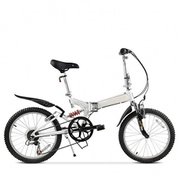 S.N Bicicleta S.N S Bicicleta Plegable de montaña de Acero de Alto Carbono Doble Amortiguador Bicicleta 20 Pulgadas 6 velocidades