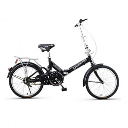 Shi xiang shop Plegables Shi xiang shop - Bicicleta de ciudad, plegable, 20 pulgadas, para adultos, color negro, Single Speed, marco de acero de alta calidad