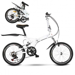 SHIN Plegables SHIN 20 Pulgadas Bicicleta Plegable, Bicicleta Juvenil para Niños y Niñas, 6 Velocidades Bicicleta Adulto, Unisex, Montar al Aire Libre Bikes / A Wheel