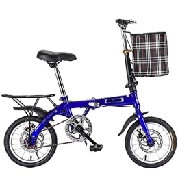 STRTG Plegables STRTG Bikes Bicicleta Plegable, Micro Bike+Adultos Bicicleta Plegable Urbana, Cambio de Velocidades con Piñón Libre para Exterior, Unisex Adulto14*16 * 20 Pulgadas