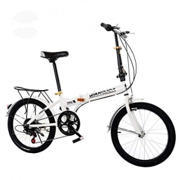 SZKP Bicicleta SZKP0708 Bicicleta Plegable De Velocidad Variable, Bicicleta Al Aire Libre, Estudiante, Suspensión ATV, Parque, Bicicleta De Viaje, Bicicleta De Ocio Al Aire Libre (Color : White)