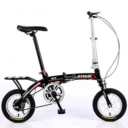 Tuuertge Plegables Tuuertge Bicicleta Plegable Mini Bicicleta Plegable Ultra Ligero portátil de una Sola Velocidad Bicicleta pequeña for el Estudiante Adulto