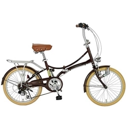 TYXTYX Plegables TYXTYX Bicicleta Plegable de 20 Pulgadas, 6 velocidades, con portabultos, portátil Boy Adultos y Chica de la Bicicleta de la Bicicleta Infantil, Adulto, Unisex