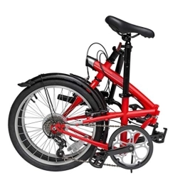 TYXTYX Bicicleta TYXTYX Bicicleta Plegable de 20 Pulgadas Bicicleta Plegable Bicicleta Plegable portátil Mini Bicicleta Plegable City, 6 velocidades, Adulto, Unisex