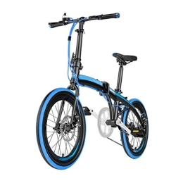 TYXTYX Plegables TYXTYX Bicicleta Plegable de 20 Pulgadas, Cambio de 7 Velocidades con Piñón Libre para Exterior, Fácil de Transportar, Unisex Adulto