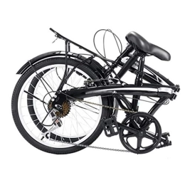 TYXTYX Bicicleta TYXTYX Bicicleta Plegable de 20 Pulgadas, Unisex al Aire Libre Plegable de la Bicicleta de 7 velocidades, Delantero + Trasero Mudga, Fácil de Transportar, Unisex Adulto