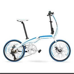 TYXTYX Plegables TYXTYX Bicicleta Plegable de Aluminio, 20 Pulgadas, 7 velocidades, Mini Compact City Bicycle para Transporte en Coche, autobús, caravanas