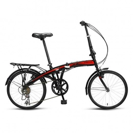 WBYY Plegables WBYY Bicicleta plegable, bicicleta de montaña ultra ligera de velocidad variable portátil plegable portabicicletas para estudiantes adultos, #A