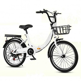 WDDMFR - Bicicleta plegable para adulto de 24 pulgadas, bicicleta de pedal de velocidad, muy ligera, para estudiantes y hombres