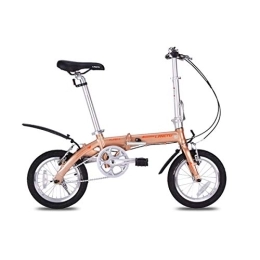 WEHOLY Bicicleta WEHOLY Bicicleta Plegable Bicicleta aleación de Aluminio 412 Mini Bicicleta para Adultos, Rosa