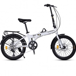 Weiyue Bicicleta Weiyue Bicicleta Plegable- Bicicleta Plegable de 20 Pulgadas for Hombres y Mujeres Adultos Tipo Ultraligero Portátil Velocidad Variable Tipo de Rueda pequeña Bicicleta Todoterreno Estudiante