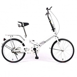 WLGQ Bicicleta WLGQ Bicicleta de Ciudad Plegable de aleación Ligera de 20 Pulgadas, Bicicleta con Amortiguador de Golpes de Velocidad Variable de 6 velocidades Bicicleta Plegable portátil
