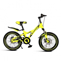 WLGQ Plegables WLGQ Bicicleta portátil de 21 velocidades Bicicleta para niños Bicicleta de montaña Bicicleta Plegable Unisex Bicicleta de Rueda pequeña de 20 Pulgadas (Color: Amarillo, Tamaño: 142 * 62 * 83CM)