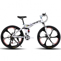 WZB Plegables WZB 26"Bicicleta de montaña de Aluminio de 27 velocidades, Ruedas de aleacin de magnesio, 1, 24