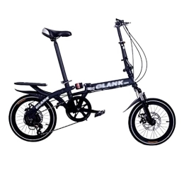 XBSXP Plegables XBSXP Mini Bicicleta Plegable de Engranajes de Velocidad Variable, Bicicleta Plegable Ligera portátil para Estudiantes, Hombres, Mujeres, Bicicleta con Amortiguador