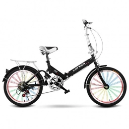 Xiaoping Bicicleta Xiaoping Bicicleta Plegable 20 Pulgadas Adultos de una Sola Velocidad de luz portátiles Hombres y Mujeres Amortiguador de Bicicletas Bicicleta Infantil Bicicleta Plegable para niños (Color : 2)