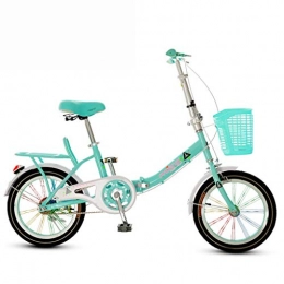 Xiaoping Bicicleta Xiaoping Bicicleta Plegable Bicicleta Plegable de 16 Pulgadas, Asiento Ajustable (Color : 1)