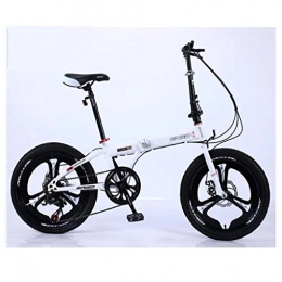 Xiaoping Bicicleta Xiaoping Bicicleta Plegable de 20 Pulgadas de la Bicicleta Adulta de Ultra Ligero y portátil Estudiante Bicicleta de la Velocidad de Las Mujeres Ligeras (Color : 3)