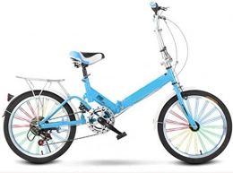 XINHUI Plegables XINHUI Bicicleta Plegable, Bicicleta Plegable para Niños, Bicicleta De Una Sola Velocidad Adulta, Hombres Portátiles Y Mujeres Amortiguador Amortiguador Bicicleta